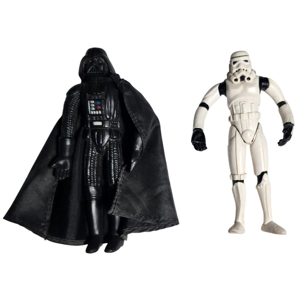 Just Toys Bendem Darth Vader, Storm Trooper Figure Loose (LFL, 1993) Pre-owned